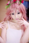 cosplay dress flowers hanaka megurine_luka pink_hair vocaloid rating:Safe score:1 user:pixymisa