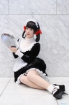 apron cosplay dress hairband maid maid_uniform pantyhose sheer_legwear socks tagme_character tagme_series tsugihagi_mishin twin_braids rating:Safe score:0 user:nil!