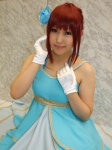 cosplay gloves gown hair_flower hino_kahoko kiniro_no_corda moeka red_hair rating:Safe score:0 user:nil!