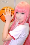 aimu basketball cosplay hakamada_hinata pink_eyes pink_hair ro-kyu-bu! tshirt rating:Safe score:0 user:pixymisa