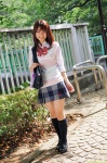 azuma_hikari blouse bookbag dgc_0885 kneesocks pleated_skirt school_uniform skirt sweater_vest rating:Safe score:3 user:nil!