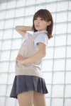 akitsu_honoka blouse cosplay misaka_mikoto pleated_skirt school_uniform skirt sweater_vest to_aru_kagaku_no_railgun rating:Safe score:1 user:nil!