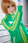 blonde_hair cosplay jacket megami_tensei natsu_yuki persona persona_4 satonaka_chie rating:Safe score:1 user:pixymisa