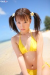 beach bikini cleavage moriyama_kana ocean side-tie_bikini swimsuit twintails wet rating:Safe score:1 user:nil!