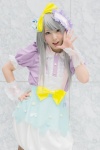 akb48 bow cosplay cuffs dress hairbow koyomi silver_hair sugar_rush_(akb48) takahashi_minami_(cosplay) rating:Safe score:1 user:pixymisa