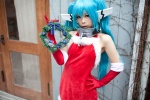 aqua_hair collar cosplay dress gloves nymph santa_costume sora_no_otoshimono suu twintails rating:Safe score:1 user:nil!