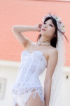 garter_straps karin_(iii) necklace panties strapless thighhighs wedding_dress wedding_veil rating:Safe score:0 user:pixymisa