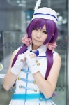 cosplay dress fingerless_gloves garrison_cap gloves haruka love_live!_school_idol_project purple_hair tojo_nozomi twintails rating:Safe score:0 user:nil!
