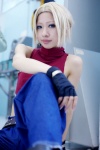 blonde_hair blue_mary boots cosplay croptop fingerless_gloves gloves hyuuga king_of_fighters trousers turtleneck rating:Safe score:0 user:nil!