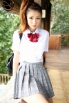 blouse bookbag costume hoshino_aki pleated_skirt ponytail school_uniform skirt ys_web_308 rating:Safe score:0 user:nil!