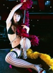 bra cleavage feather_boa panties pole striped tani_momoko thighhighs vyj_no_71 rating:Safe score:1 user:nil!