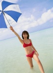 beach bikini cleavage ocean swimsuit umbrella wet yamamoto_azusa ys_web_112 rating:Safe score:0 user:nil!