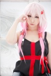 cosplay dress guilty_crown hair_clip miiko pink_hair ribbons twintails wristband yuzuriha_inori rating:Safe score:2 user:Kryzz