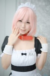 alicetene- apron collar cosplay dress maid maid_uniform original pink_hair rating:Safe score:0 user:nil!