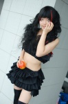 apple cosplay croptop maharu midriff miniskirt original ruffles skirt thighhighs zettai_ryouiki rating:Safe score:1 user:nil!