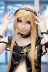 blonde_hair collar cosplay headset houtou_singi lily_(vocaloid) vest vocaloid rating:Safe score:0 user:Kryzz