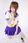 arimura_shion costume kneesocks pleated_skirt ponytail sailor_uniform school_uniform skirt rating:Safe score:0 user:nil!