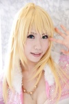 blonde_hair bra cosplay croptop hoshii_miki idolmaster necklace ryo_(iv) rating:Safe score:0 user:pixymisa
