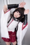 cosplay garter_belt gauntlets horns inu_boku_secret_service kimono pleated_skirt scarf shirakiin_ririchiyo shirayuki_himeno skirt thighhighs zettai_ryouiki rating:Safe score:0 user:xkaras