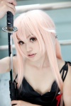 cosplay dress gasai_yuno hair_ties katana mirai_nikki pink_hair sword twintails usagi_yakuro rating:Safe score:1 user:pixymisa