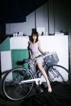 bicycle cleavage ns_eyes_351 shaku_yumiko skirt torn_clothes tubetop rating:Safe score:0 user:nil!