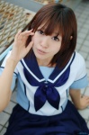 anegasaki_nene cosplay love_plus pleated_skirt sailor_uniform school_uniform shimizu_miki skirt rating:Safe score:1 user:nil!