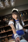 apron bar chocoball costume glasses hairband handcuffs maid maid_uniform skirt rating:Safe score:0 user:bored_man