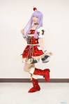 aikatsu! boots choker cosplay crown dress dress_lift hikami_sumire pantyhose purple_hair re-ka sheer_legwear rating:Safe score:0 user:nil!