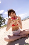beach bikini_top cleavage dgc_0916 matsumaka_minami miniskirt ocean ponytail skirt swimsuit rating:Safe score:1 user:nil!