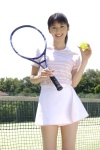 fumina_hara miniskirt ponytail skirt tennis_racket tshirt rating:Safe score:0 user:nil!