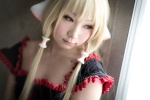 blonde_hair chii_(chobits) chobits cosplay dress hazuki_minami rating:Safe score:1 user:nil!