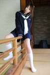 cosplay dead_or_alive higurashi_rin kasumi_(doa) kneesocks kunoichi ninjin pleated_skirt ponytail sailor_uniform school_uniform skirt rating:Safe score:0 user:nil!
