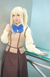 blonde_hair blouse cosplay maria_holic pleated_skirt school_uniform shidou_shizu skirt twintails vest yukimi rating:Safe score:0 user:nil!