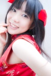 amami_haruka cosplay hair_ribbons idolmaster qipao shino_kei the_kei_m@ster rating:Safe score:0 user:nil!