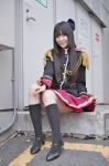 blazer cosplay hairbow kneesocks pleated_skirt ryuuzouji_akane skirt skirt_lift walkure_romanze yumia rating:Safe score:2 user:nil!