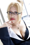 blonde_hair bra cleavage cosplay glasses necklace ninja_gaiden nunu rachel suit rating:Safe score:1 user:pixymisa
