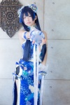 blue_hair cosplay double_bun fingerless_gloves gloves hello!_aki_love_live!_participation itsuki_akira love_live!_school_idol_project skirt sonoda_umi tubetop rating:Safe score:0 user:nil!