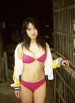 beach bikini cleavage isoyama_sayaka jacket ns_eyes_223 swimsuit rating:Safe score:0 user:nil!