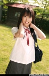 blouse bookbag bow costume hata_mizuho miniskirt pleated_skirt school_uniform skirt rating:Safe score:0 user:nil!