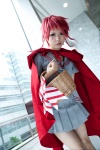 basket cape cosplay pleated_skirt red_hair ruiko saki_kano school_uniform skirt zone-00 rating:Safe score:0 user:pixymisa