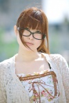 cardigan dress glasses narihara_riku ponytail rating:Safe score:0 user:nil!