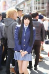 akiyama_mio blazer blouse cosplay kneesocks k-on! onagi_mayu pleated_skirt school_uniform skirt rating:Safe score:0 user:nil!