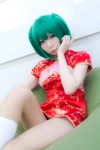 cosplay green_hair macross macross_frontier pantyhose qipao ranka_lee rinrinko socks twintails rating:Safe score:3 user:nil!