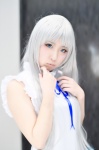 ano_hi_mita_hana_no_namae_wo_bokutachi_wa_mada_shiranai cosplay dress honma_meiko shigu silver_hair rating:Safe score:0 user:nil!