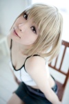 blonde_hair camisole cosplay denim elie miniskirt rave sakuto_kisinnra skirt rating:Safe score:0 user:xkaras