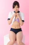 bikini_top bjk_0023 buruma cleavage gym_uniform ponytail shirt_lift shizuka_(ii) shorts swimsuit tshirt rating:Safe score:2 user:nil!