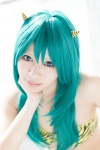 aqua_hair bikini cosplay horns lum nigoh swimsuit tiger_print urusei_yatsura rating:Safe score:0 user:pixymisa