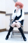 blouse cosplay inu_boku_secret_service jumper kneesocks orange_hair rinrinko roromiya_karuta school_uniform twintails rating:Safe score:0 user:nil!