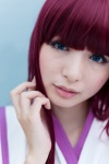 akizuki_maria asami_uki blouse blue_eyes cosplay from_the_new_world purple_hair school_uniform rating:Safe score:0 user:pixymisa