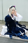 aidou_rika cosplay dress hairband kneehighs rozen_maiden suigintou white_hair rating:Safe score:1 user:nil!